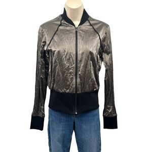 NWT Lotus Eaters Silver Metallic Jacket Size S